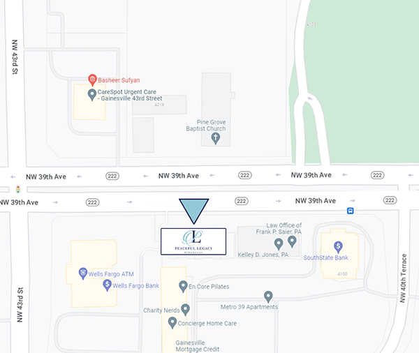 Peaceful Legacy Financial Location Maps